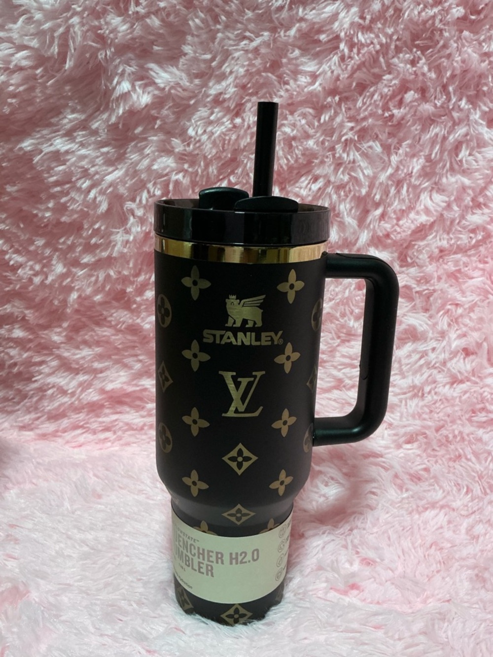 Stanley Black & Gold Travel Tumbler